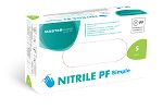 Rękawice nitrylowe Master Glove Nitrile PF, niebieskie, rozm. S, opk. 100 szt.