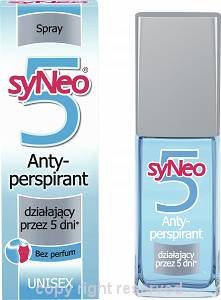 syNeo5 UNISEX 30ml  - 5 dniowy dezodorant  przeciw nadmiernej potliwości Spray 