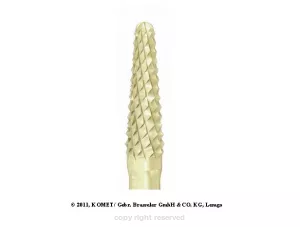 Frez z węglika KOMET H79GP.104.040, 4 mm – grube uzębienie